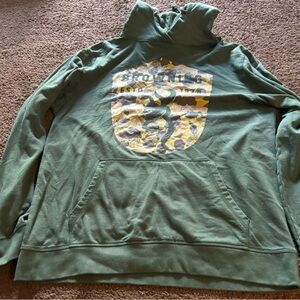 Browning Olive Men's Hoodie with Camo Logo